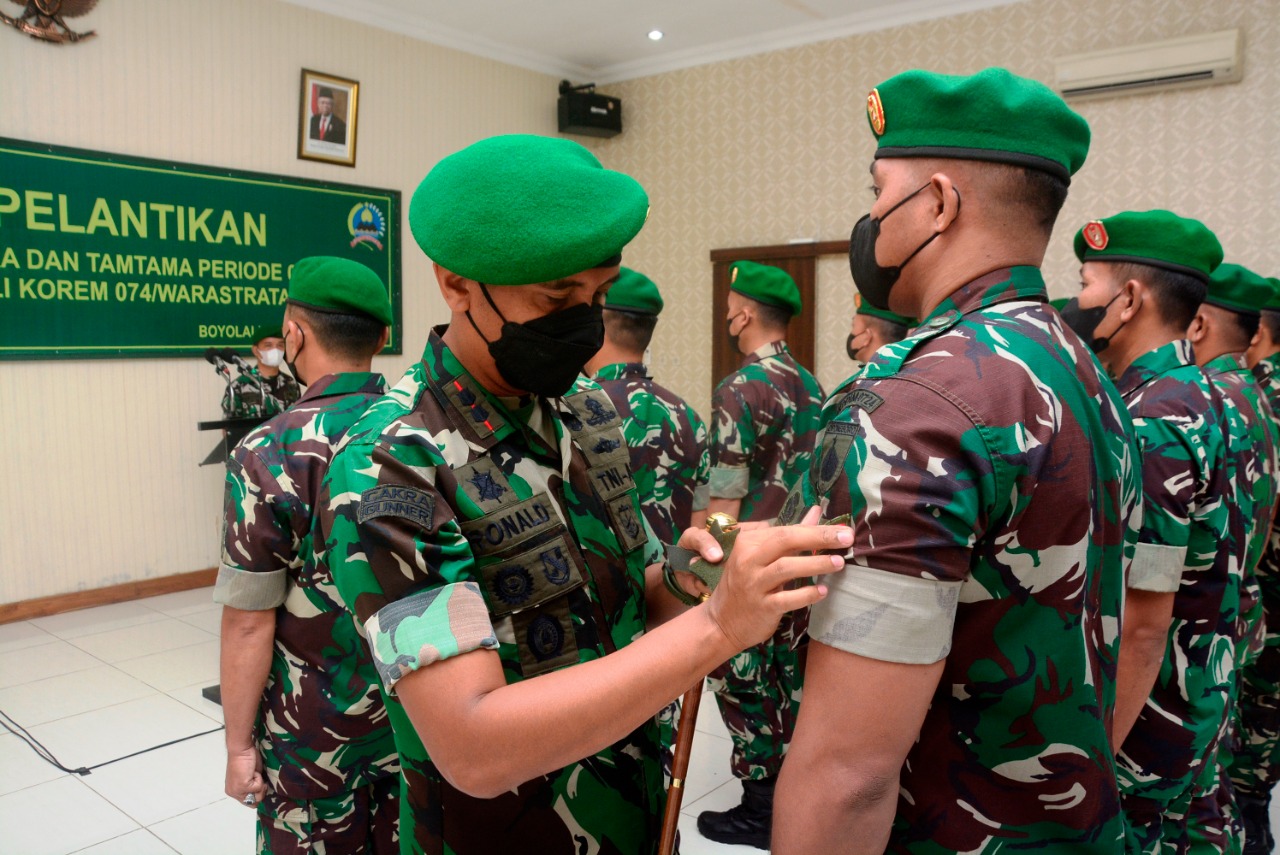 Puluhan TNI Kodim 0724 Boyolali Naik Pangkat Begini Pesan Dandim