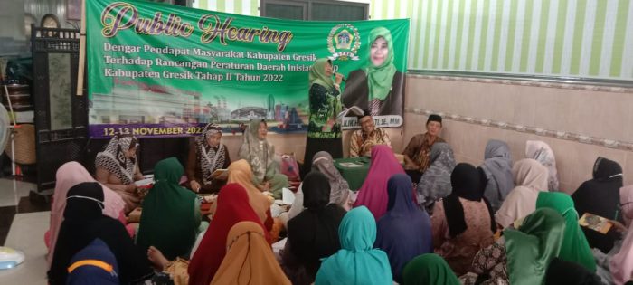 Anggota DPRD Gresik Lilik Public Hearing Ranperda Inisiatif Gandeng Tim