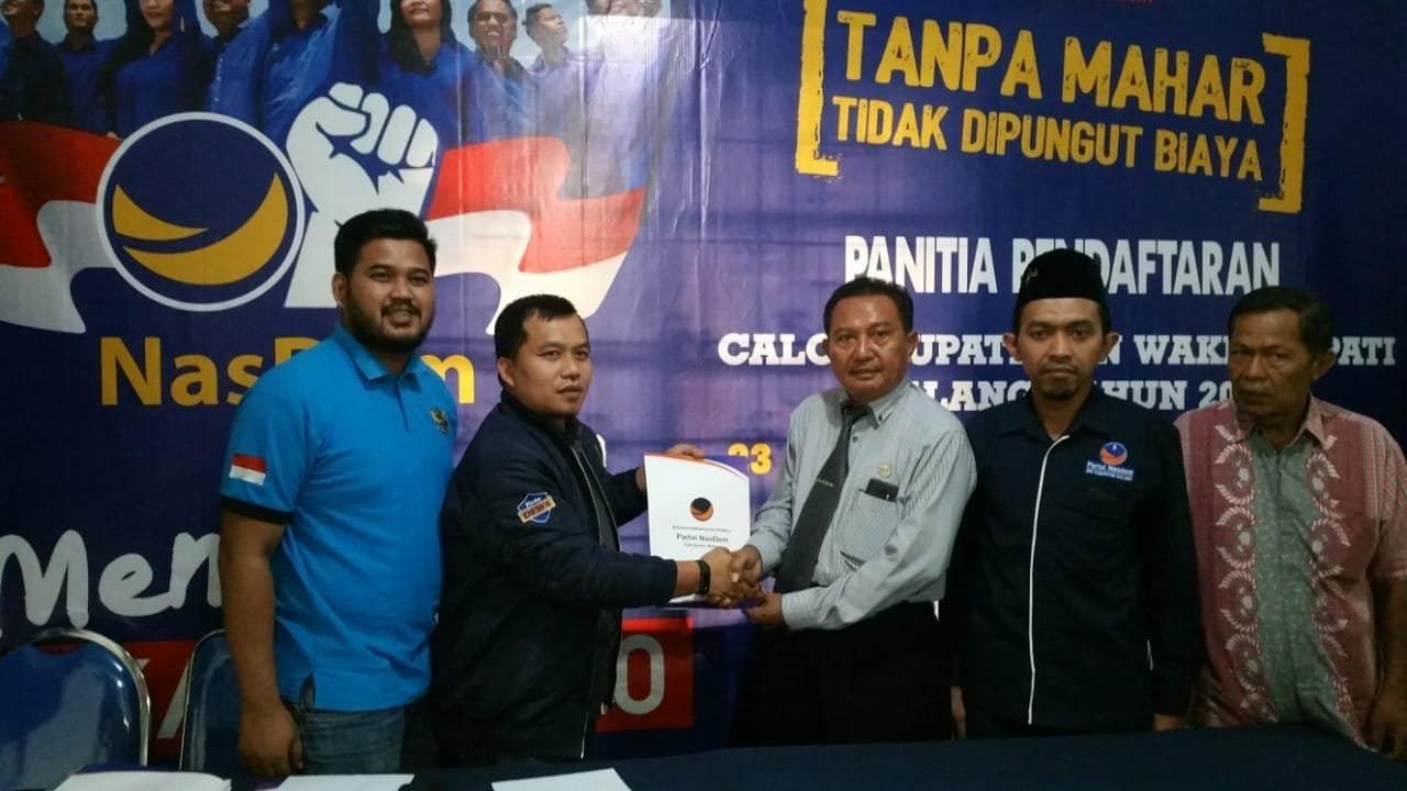 Jufri Muhammad Adi, Warga Lawang Daftar Cabup Malang Lewat NasDem