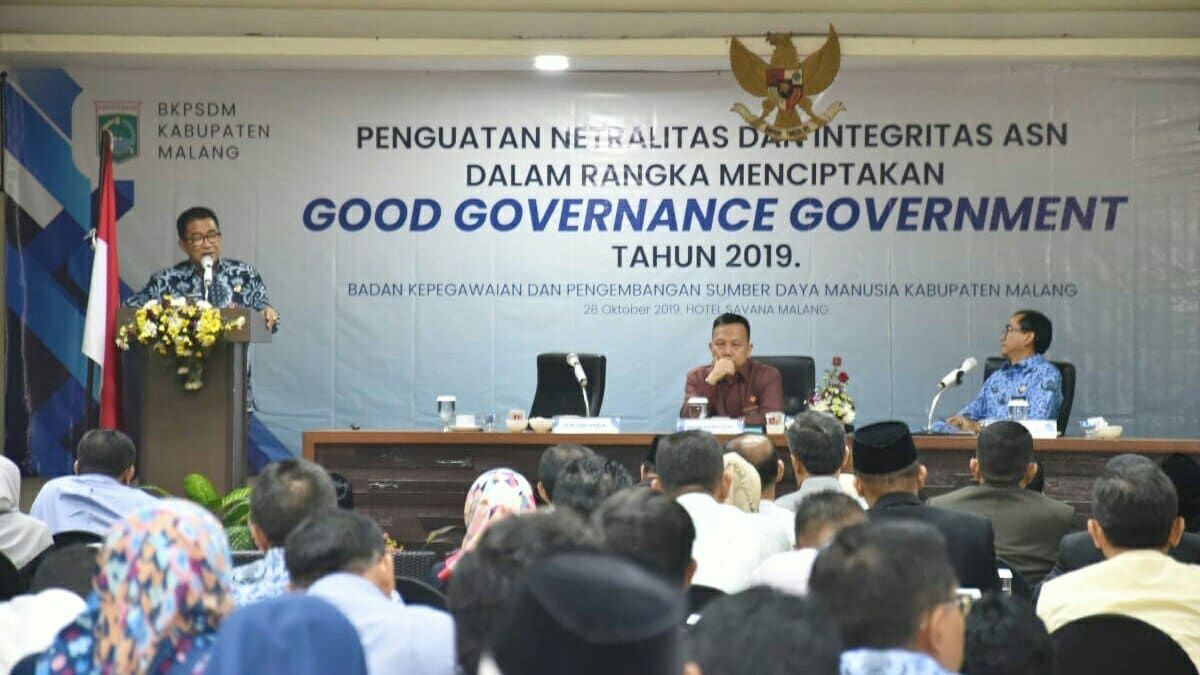 Good Governance Government, BKPSDM, ASN Harus Bebas Dari Kepentingan Politik