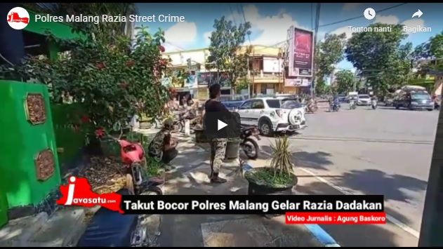 Takut Bocor Polres Malang Gelar Razia Dadakan