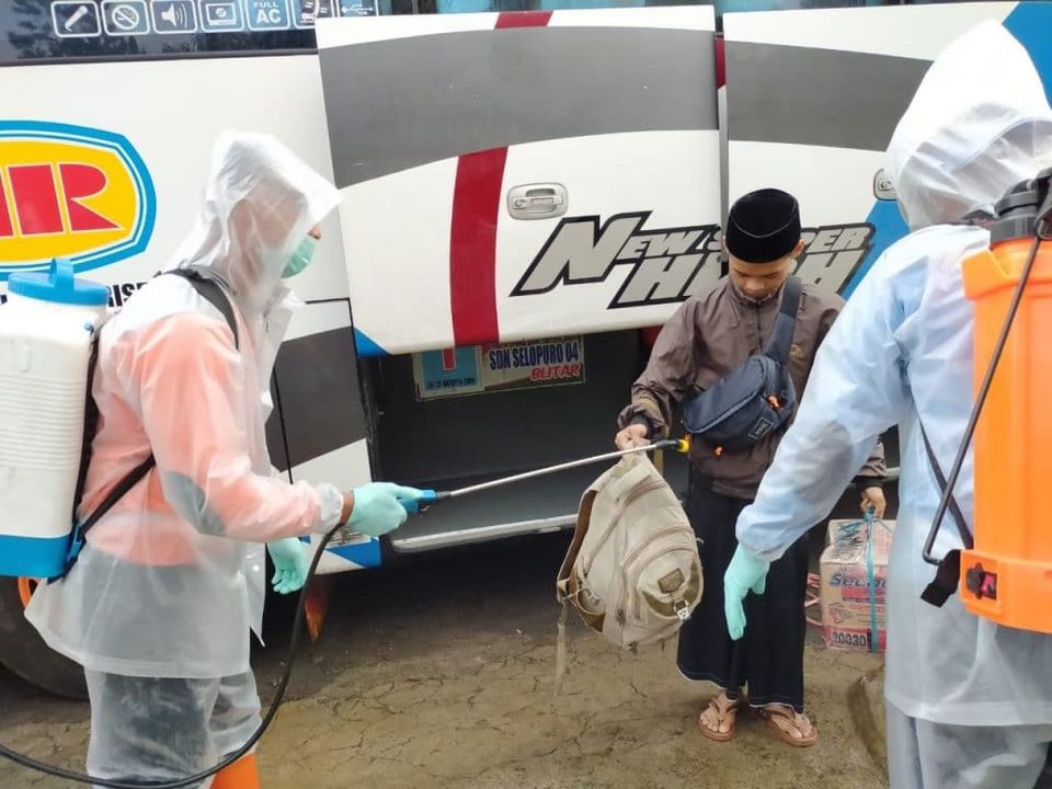 Santri Lirboyo Kediri Asal Malang Pulkam Ditengah Wabah Corona