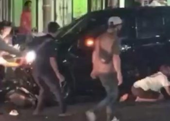 Tangkapan layar dari video viral kecelakaan mobil di Bumiaji Kota Batu. (Foto: Wiyono/Javasatu.com)