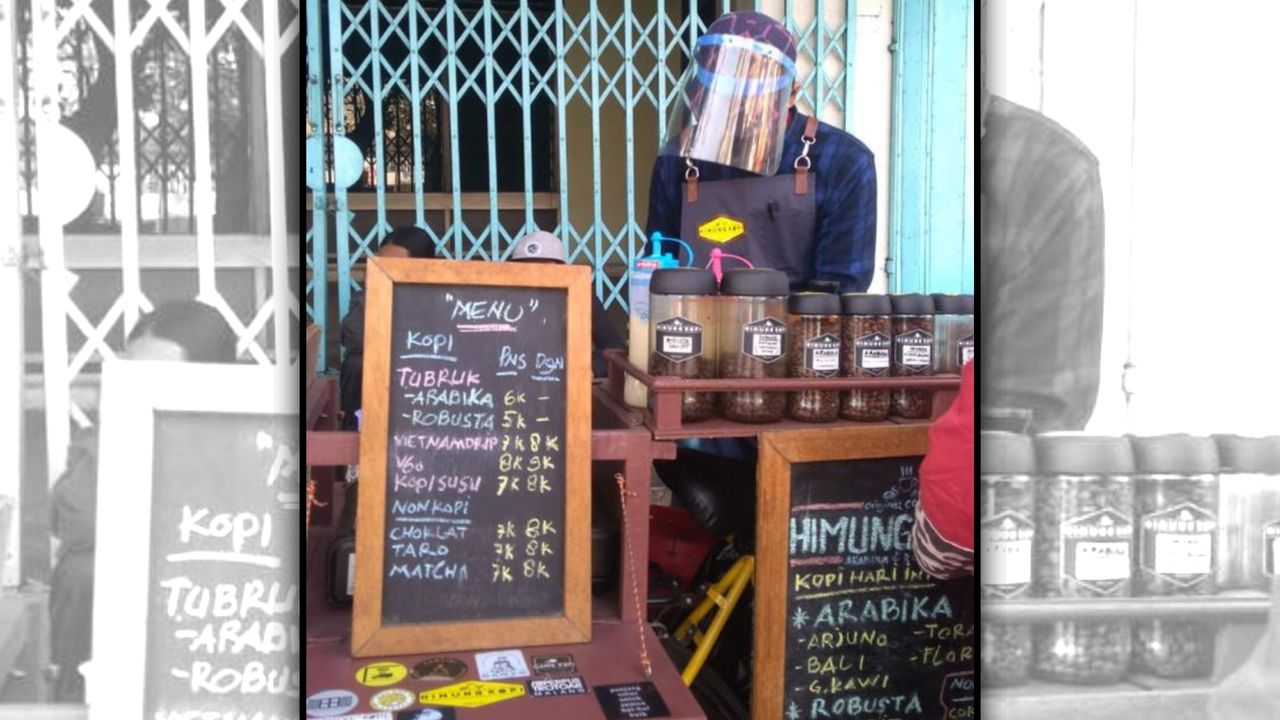 Himung Kopi, Barista Sepeda Angin