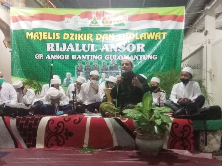 Pertahankan Aswaja, Rijalul Ansor Gulomantung Gelar Dzikir dan Sholawat