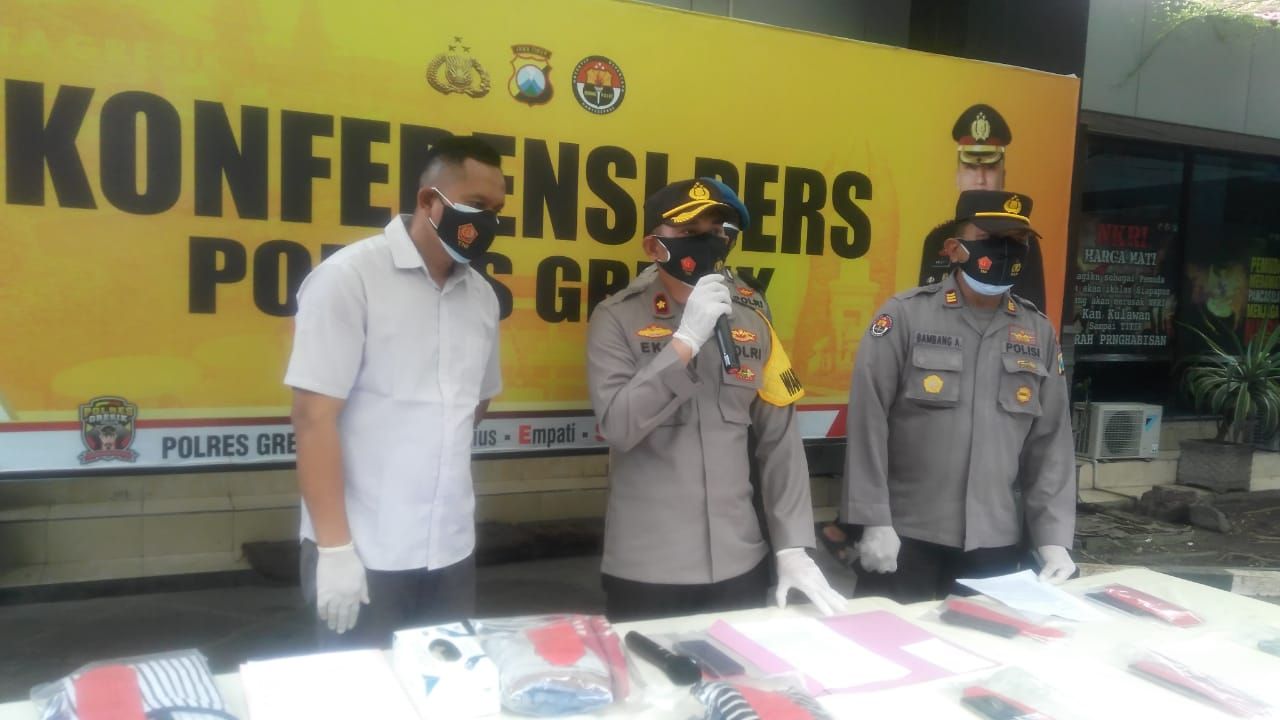 Polres Gresik Amankan Bukti Penganiayaan Alun-Alun