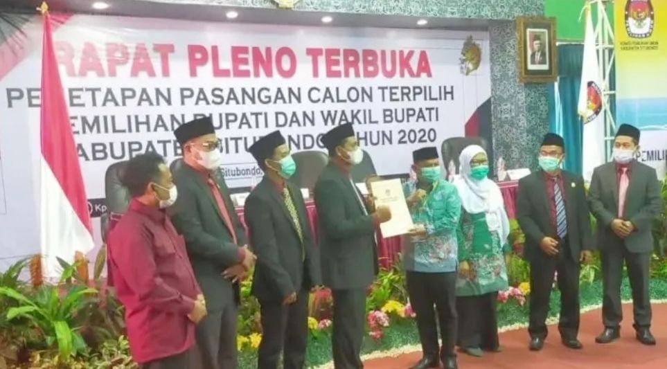 Penetapan Bupati dan Wakil Bupati Situbondo, Petahana Mulya Abadi Tak Hadir