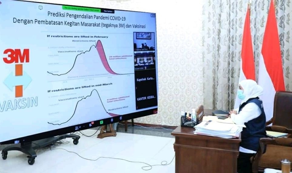 Khofifah Ingatkan Warga Jatim Selalu Patuhi Prokes Covid-19