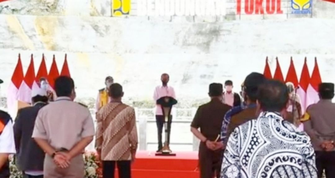 Presiden Jokowi Meresmikan Bendungan Tukul Pacitan