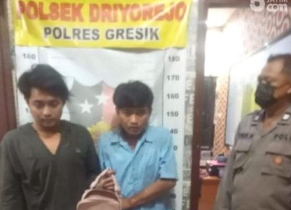 Dua Pelaku Jambret Asal Surabaya Diamankan Polsek Driyorejo Gresik