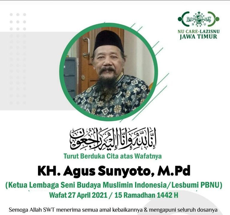 Ketua Lesbumi PBNU KH Agus Sunyoto Meninggal Dunia