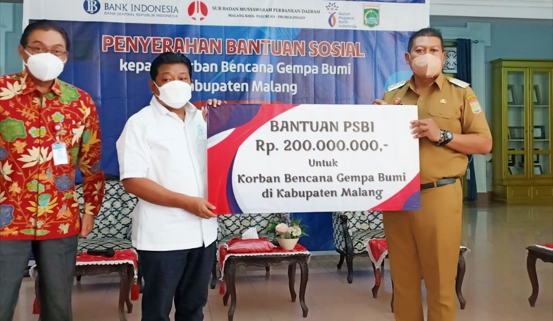 Pelaku Perbankan Salurkan Bantuan Korban Gempa Malang