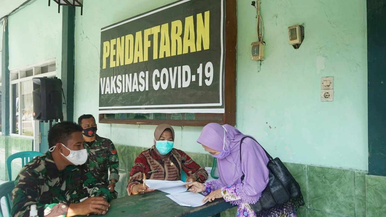 Gelar Program Serbuan Vaksin, Kodim 0817 Gresik Dukung Percepatan Vaksinasi