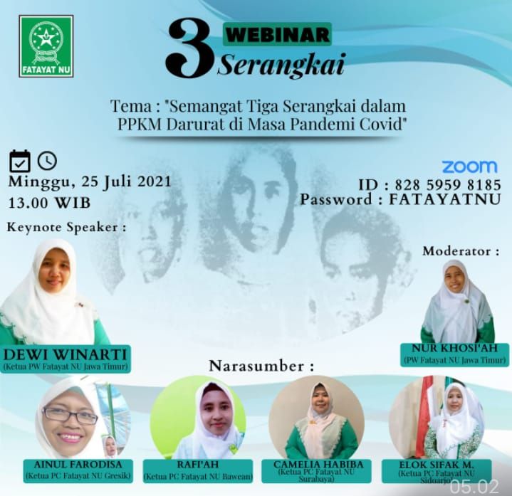 Sinergitas Tiga Serangkai Perempuan Muda NU di Surabaya Raya Masa PPKM