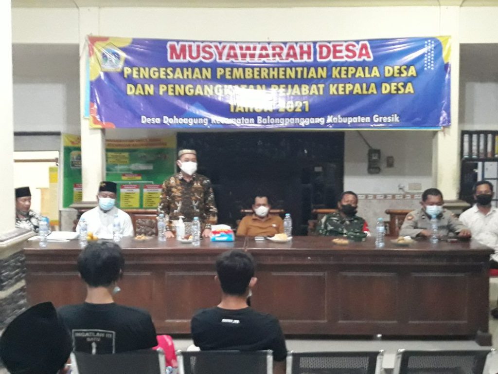 Pemdes Dohoagung Balongpanggang Gresik Gelar Musdes Jelang Purna Jabatan Kades 