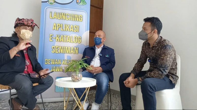 launching aplikasi e-katalog seniman