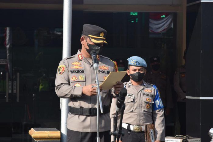 Kapolres Lamongan Pimpin Sertijab PJU dan Kapolsek Jajaran