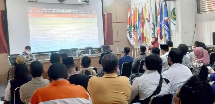 KPU Gresik Sosialisasi PKPU No 4 Tahun 2022, Ini Parpol Yang Diundang