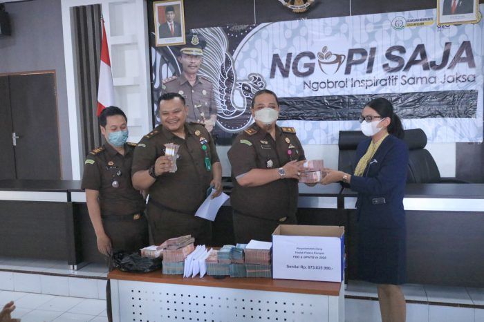 Kejari Kota Batu Lakukan Pemulihan Keuangan Negara Rp 873 Juta