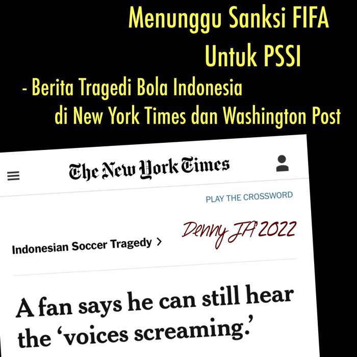 Menunggu Sanksi FIFA untuk PSSI