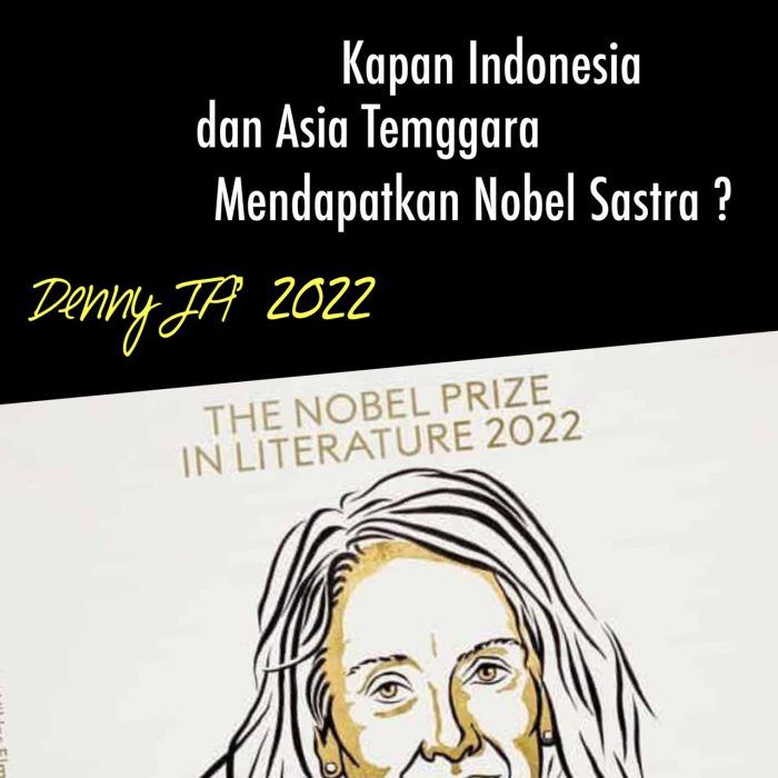 Kapan Indonesia dan Asia Tenggara Mendapatkan Nobel Sastra?