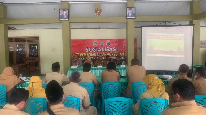 Polres Gresik Sosialisasi Pencegahan Pungutan Liar di Benjeng