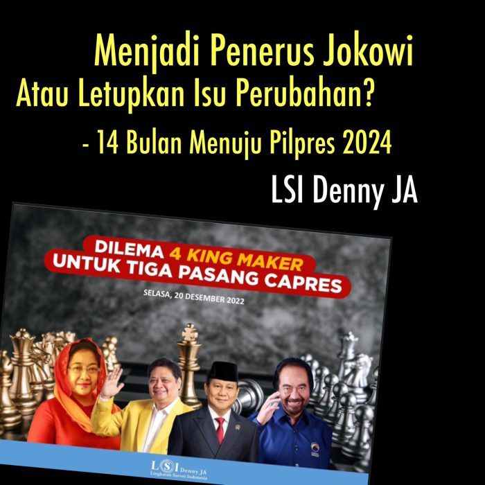 Riset Akhir Tahun 2022, Menjadi Penerus Jokowi atau Membawa Isu Perubahan?