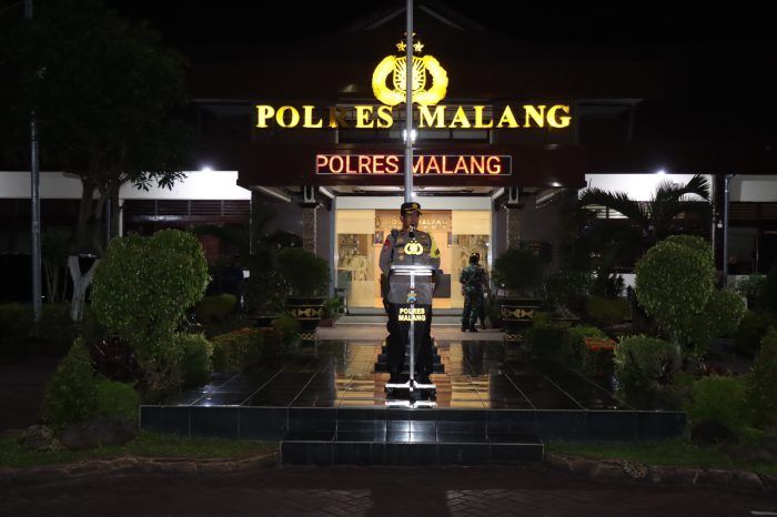 Polres Malang Gelar Apel Siaga Pengamanan Malam Natal 2022