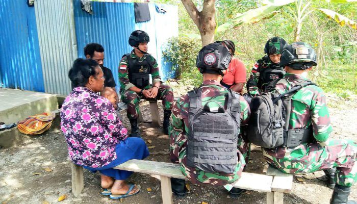 Memasuki Tahun 2023 di Papua, Satgas Yonif Raider 142/KJ Semakin Humanis
