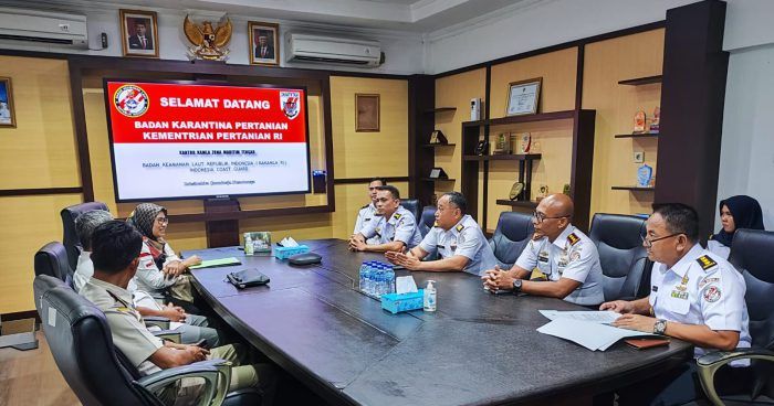 Tindaklanjuti Kerja Sama, Bakamla Zona Tengah Terima Kunjungan Barantan Manado