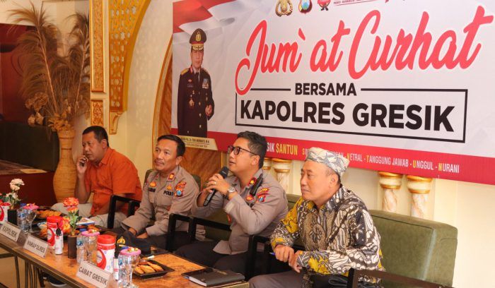 Polres Gresik Diwaduli Terkait Migor, PKL hingga Parkir di Jumat Curhat