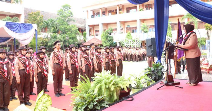 Lantik 45 Pramuka Garuda, Bu Min: Masifkan Gerakan Zero Waste