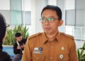 Hendru Martono, Kepala Dinas BPKSDM (Plt.) saat diwawancarai awak media di MCC Kota Malang, Selasa (19/05/2026)
