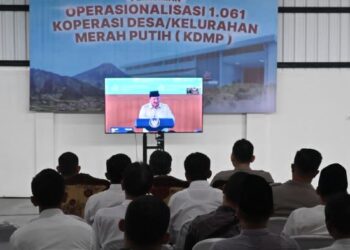 Dandim Wonosobo Ikuti Launching 1.061 KDKMP bersama Presiden Prabowo