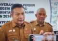 Wali Kota Malang, Wahyu Hidayat saat diwawancarai awak media di MCC Kota Malang, Selasa (19/05/2026)