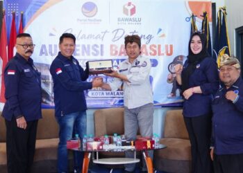 Bawaslu-NasDem Kota Malang Perkuat Koordinasi, Bahas Pemutakhiran Data Politik