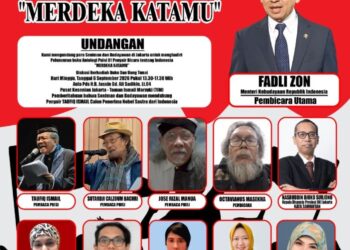 Fadli Zon Bakal Jadi Pembicara di Peluncuran Antologi 81 Penyair “Merdeka Katamu”