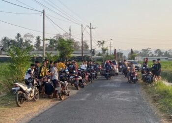 Jalan Desa Dijadikan Arena Balap, 55 Remaja Diamankan di Sumberpucung
