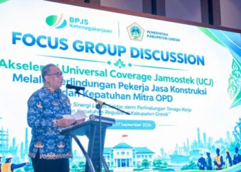 238 Proyek Konstruksi di Gresik Jadi Fokus Perlindungan BPJS Ketenagakerjaan