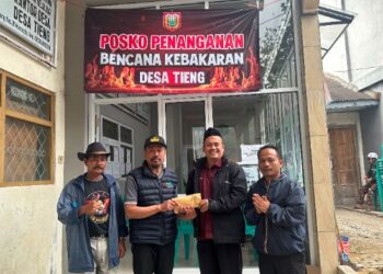POWD Salurkan Bantuan untuk Korban Kebakaran Tieng Wonosobo