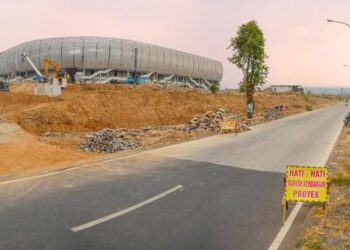 Akses Suporter Dipisah, Jalan Stadion GDJ Kabupaten Kediri Diperlebar