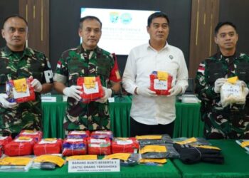 TNI Gagalkan 16,4 Kg Sabu di Perbatasan Indonesia-Malaysia