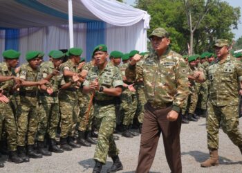 Menhan Beri Pesan Khusus ke Prajurit Yonif TP 339 di Ujungjaya Sumedang