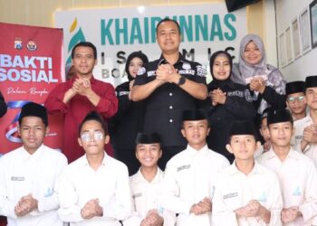 HUT ke-75 Humas Polri, Polres Gresik Salurkan Sembako ke Panti Asuhan