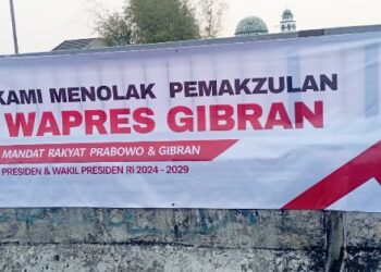 JNF Tolak Pemakzulan Gibran, Sebar Spanduk di Bekasi hingga Jakarta