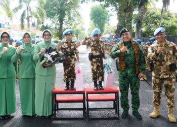 Tuntaskan Misi PBB di Kongo, 467 Prajurit Kostrad Pulang Bawa Kehormatan