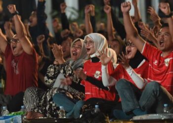 Timnas Indonesia Juara ASEAN Cup 2026, Warga Kota Kediri Nobar Bareng Mbak Wali