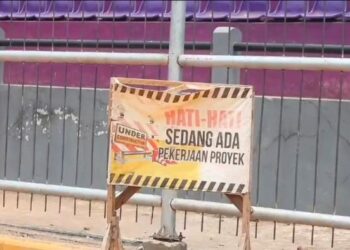 Pagar Stadion Brawijaya Kota Kediri Dikebut, Target Terpasang 7 Oktober