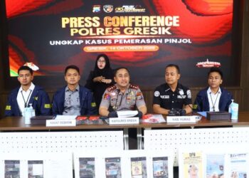 Quick Wins Kapolri, Polres Gresik Tangkap DC Pinjol, Uang Korban Dikembalikan
