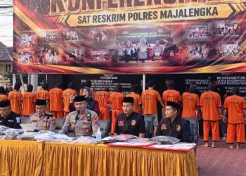 Polres Majalengka Ungkap 18 Kasus Kriminal, 32 Orang Jadi Tersangka